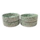 Four spotted green ramekins