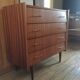 Vintage 60s Scandinavian mahogany Dresser