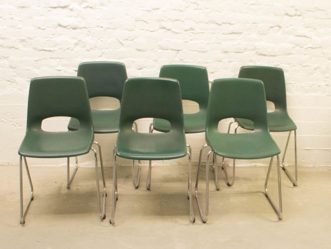 Set of 6 vintage chairs by Marko Netherlands 1970