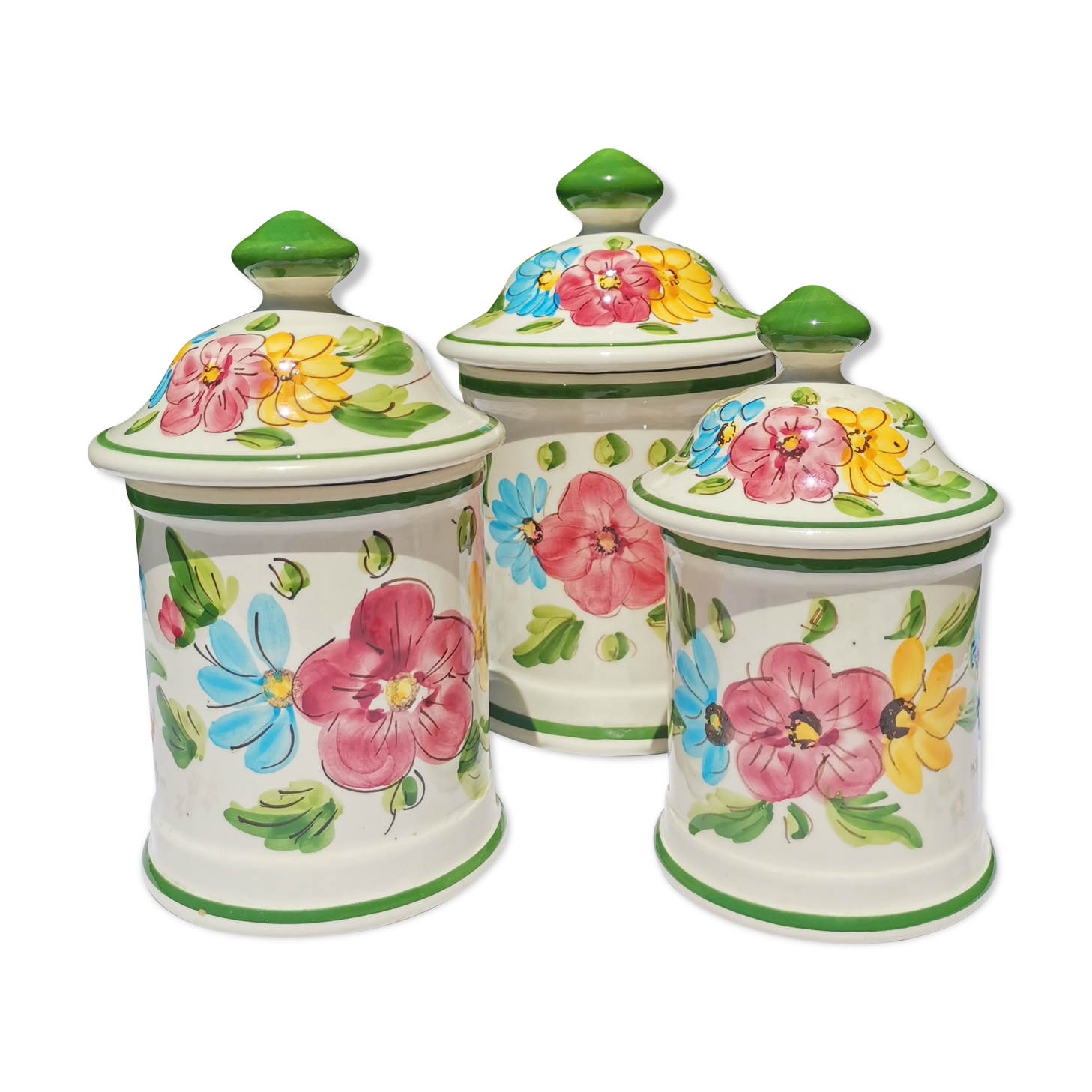 Jars flowers of color