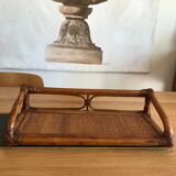 Vintage rattan shelf