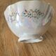 6 antique coffee cups in pearlescent porcelain