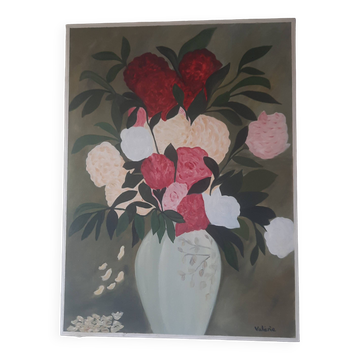 Peinture fleurs, 1970-1980