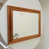 Vintage gold mirror beveled glass 47.5*37.5