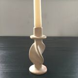 Twisted stone candle holder