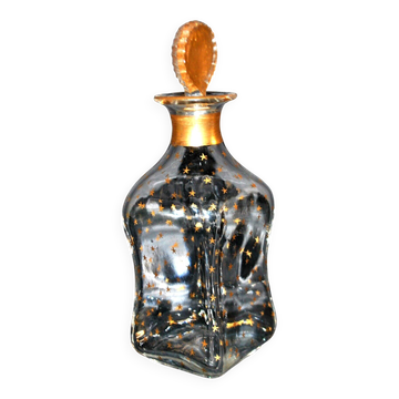 Baccarat liqueur carafe napoléon iii gold crystal star constellation
