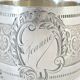 Solid silver towel round minerva orfevre hage henri