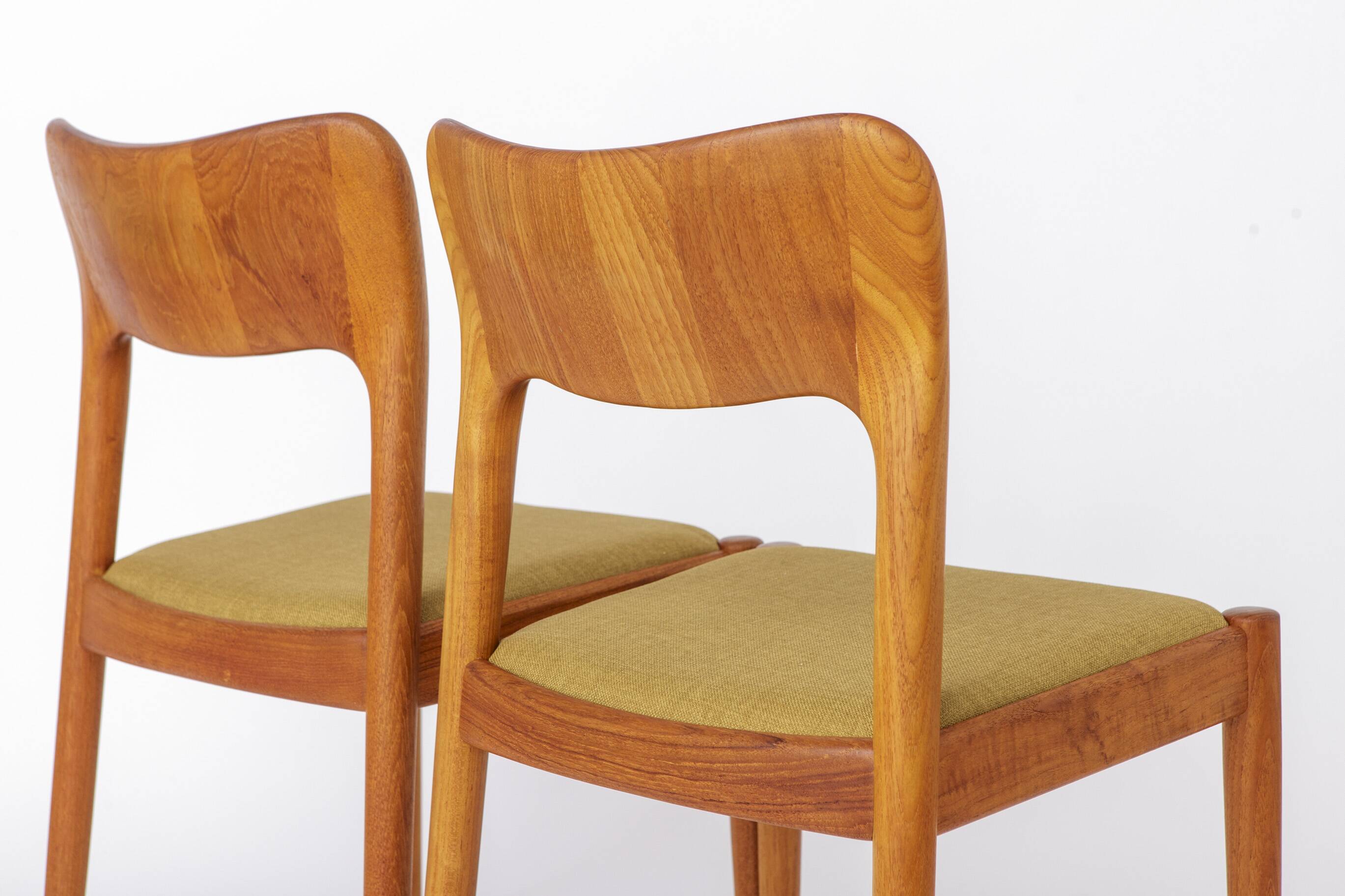 Set of 4 Niels Koefoed Ole Chairs | 1970s Denmark | Vintage Danish Teak