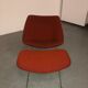 Set of Pierre Paulin Oyster chair and foot stool