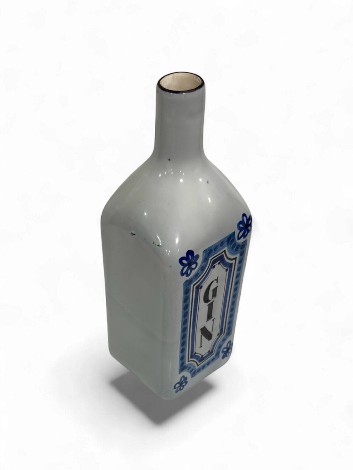 Sculpture in the shape of a Gin Bottle by Roger Capron, Vallauris.
