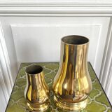 Paire de vases en laiton