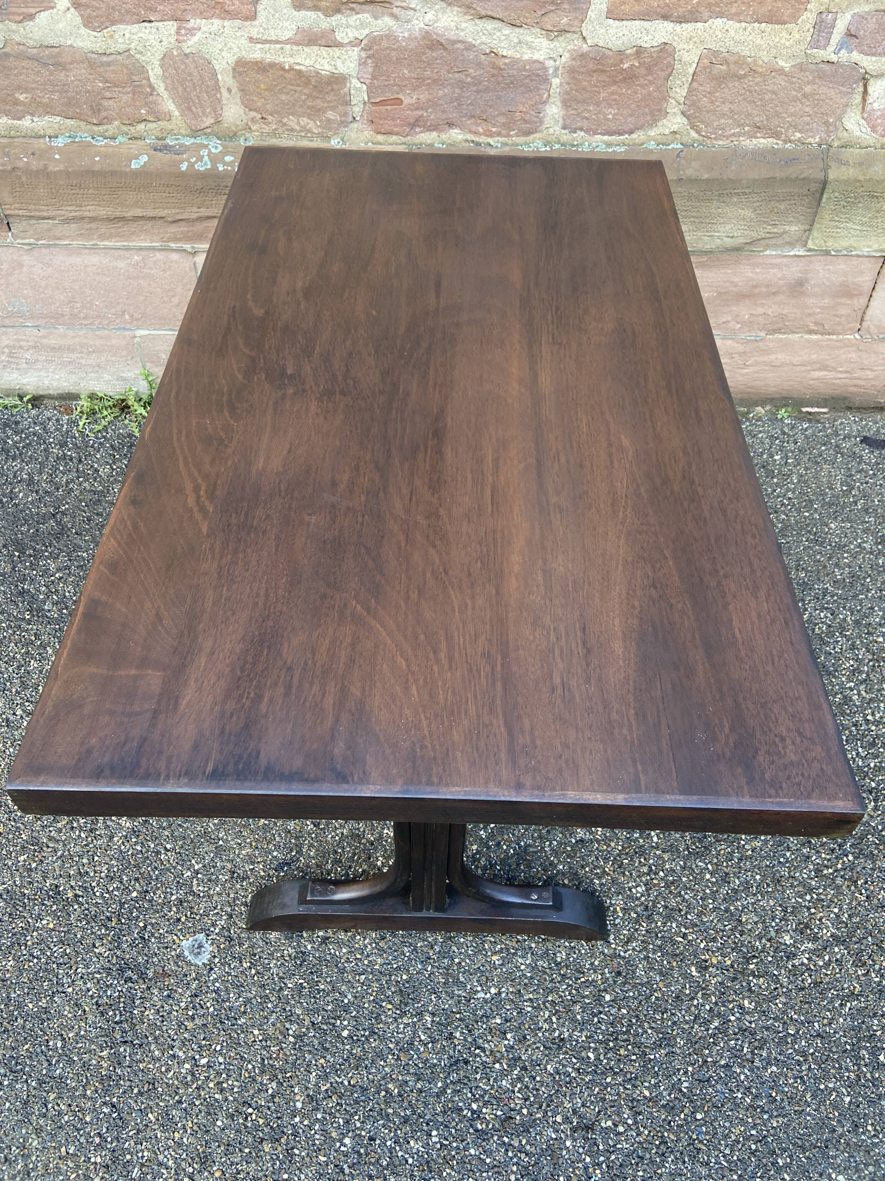 Old thonet style curved wood coffee table