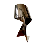 Ribbon salon lamp design Claire Norcross limited edition chrome brown