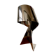 Ribbon salon lamp design Claire Norcross limited edition chrome brown