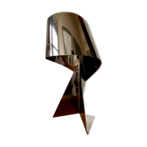 Lampe de salon Ribbon design Claire Norcross édition limitée chrome brun