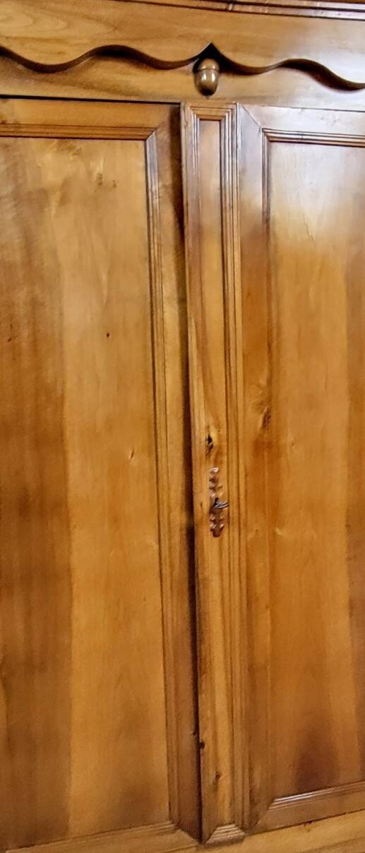 Empire period wardrobe, made of solid walnut, dating from the early 19th century.