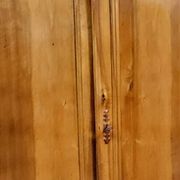 Empire period wardrobe, made of solid walnut, dating from the early 19th century.