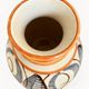 Kupittaan Savi vase hand-painted, tulip pattern, Finland, 1940s–50s