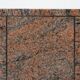 Rectangular red granite pedestal, Belgium, 20th century