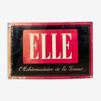 Advertising glaçoid ELLE, 1950s