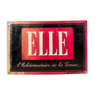 Glaçoïde publicitaire ELLE, années 1950