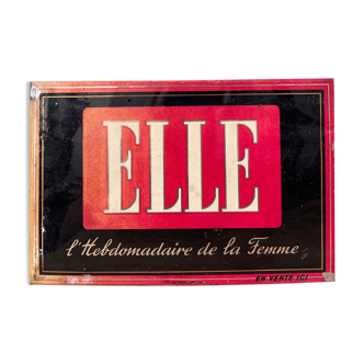 Advertising glaçoid ELLE, 1950s