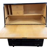 Vintage wooden wardrobe / secretary / chest of drawers