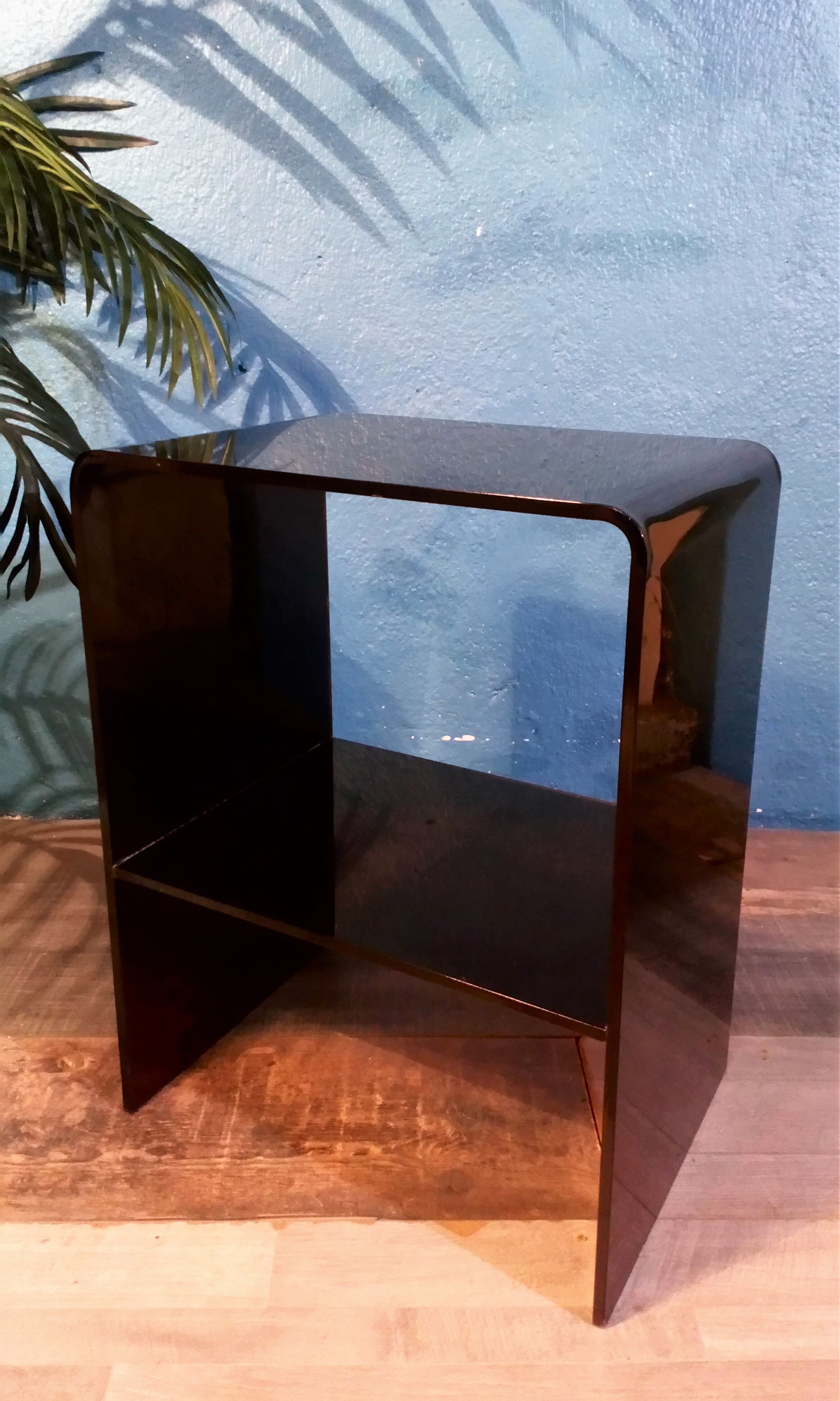 Plexiglas bedside tables 1970s