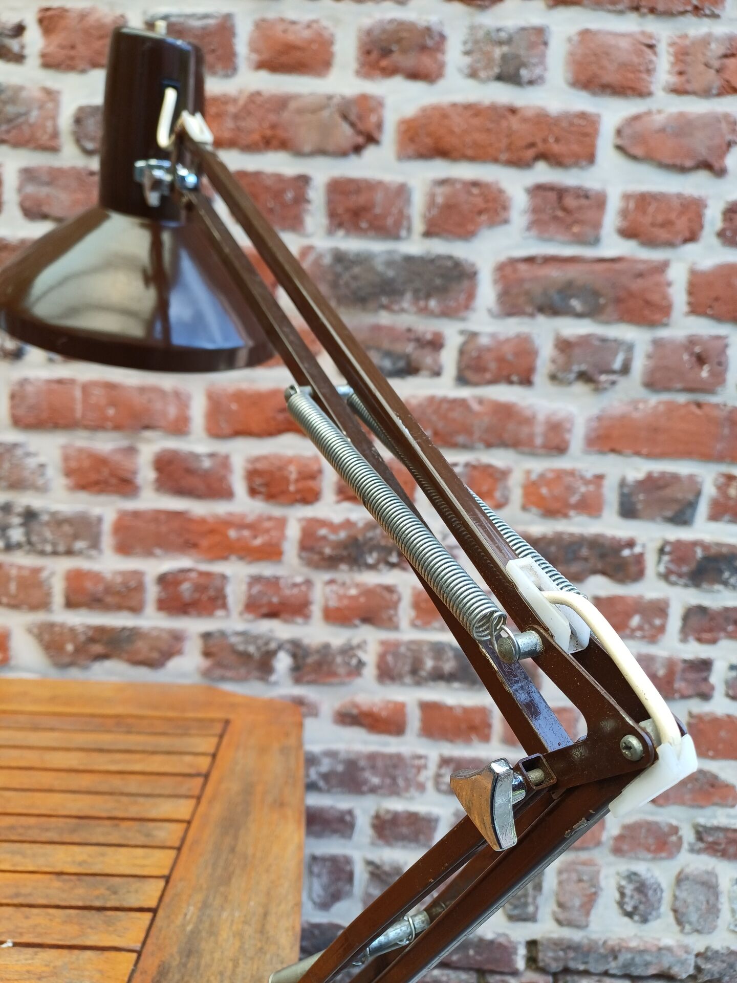 Lampe architecte Ledu marron 70's