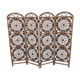 Rattan and bamboo peacock screen 1970