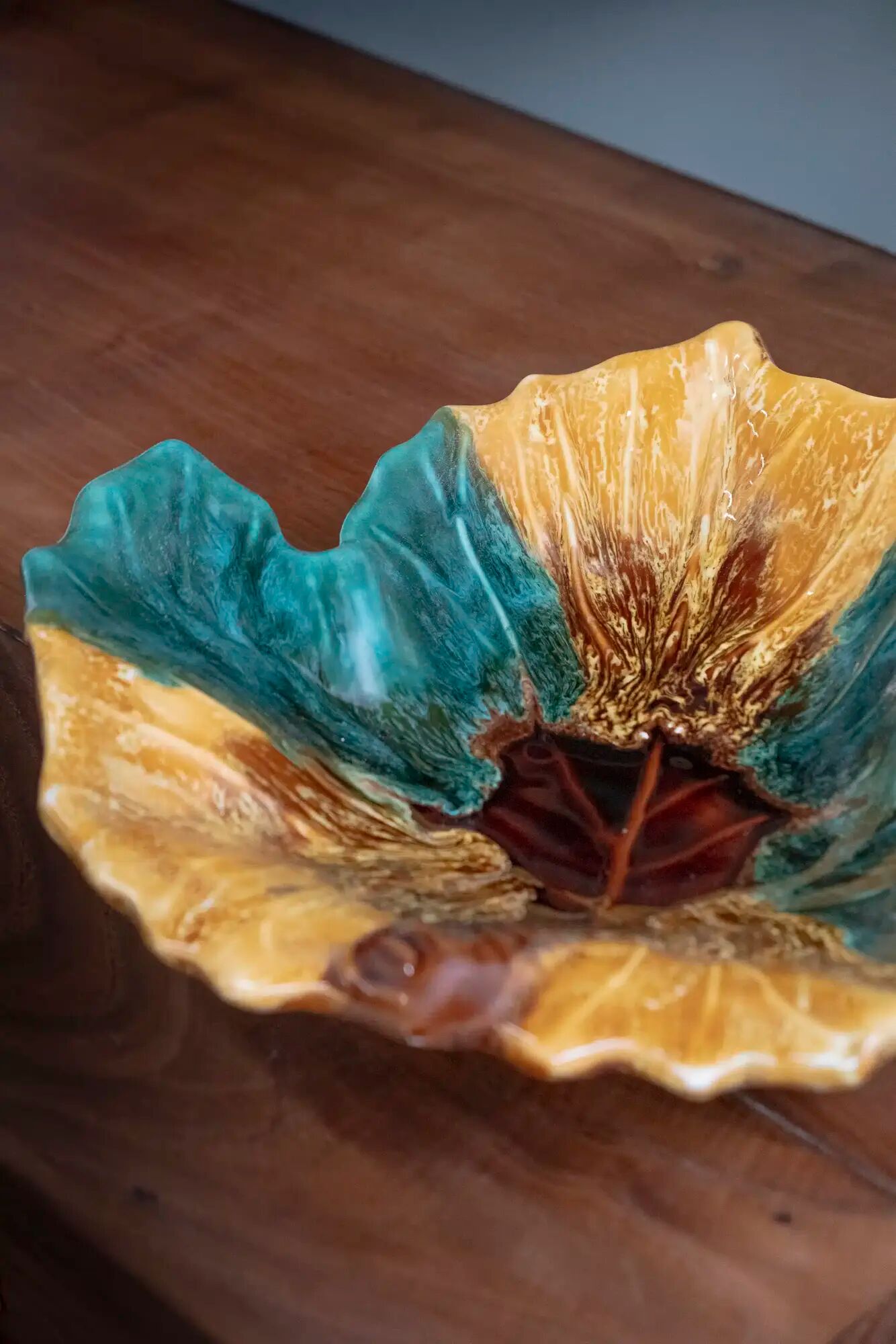 Large ceramic plate from Vallauris "Geneviève"