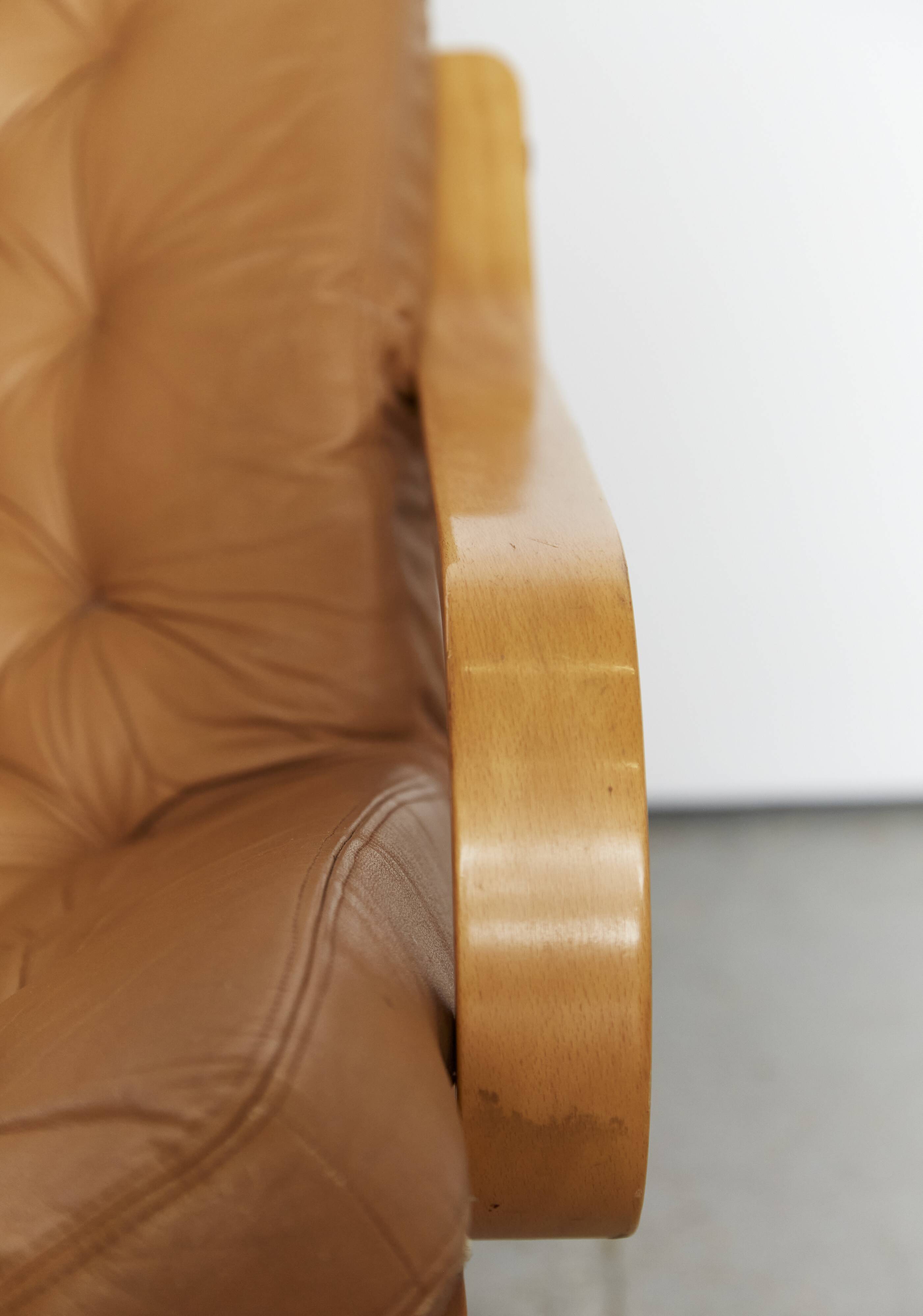 Nobuo Nakamura Armchair and Pouf 'Poem' for IKEA, 1977