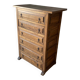 Scottish chest of drawers in olive wood – 6 drawers