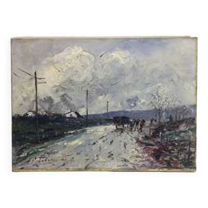 E. Febvre Huile Sur toile