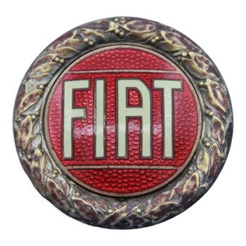 Old enamel logo Fiat