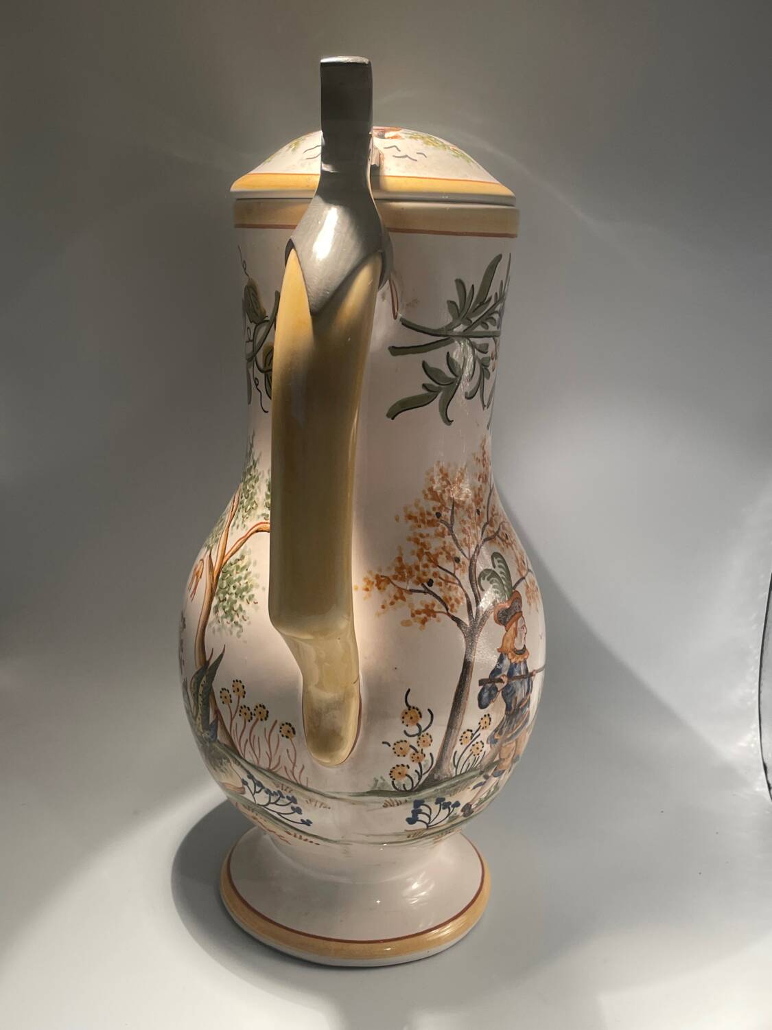 19th-century earthenware jug