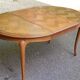 Round extendable dining table Louis XV in solid oak wood 100cm