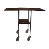 Industrial style wheeled occasional table