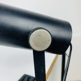 Vintage black metal clamp spotlight