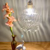 Vintage glass globe pendant lamp