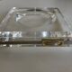 Plexiglas pocket emptier with brass and nickel silver surround, 1975, in the style of Pergay