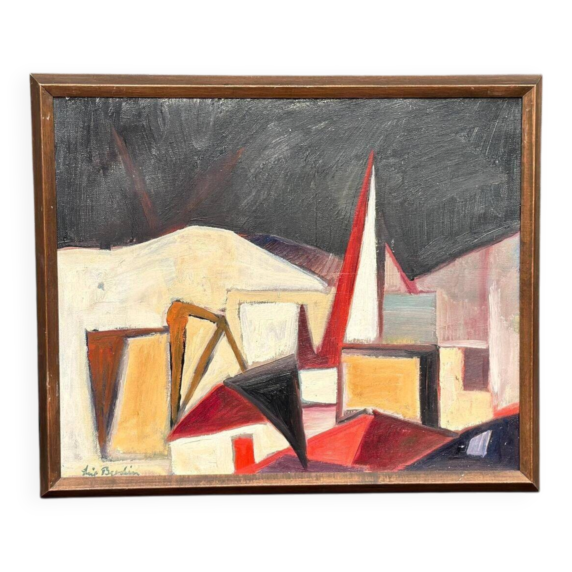 Huile sur toile – Façades par Leif Bodin