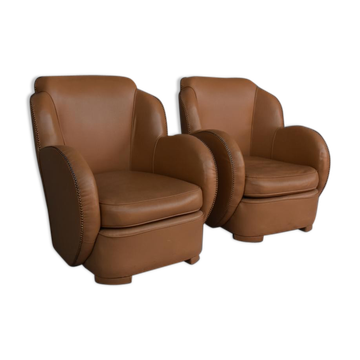Paire de fauteuils art déco type paquebot