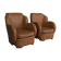 Paire de fauteuils art déco type paquebot