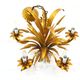 Lustre floral hollywood regency années 1970