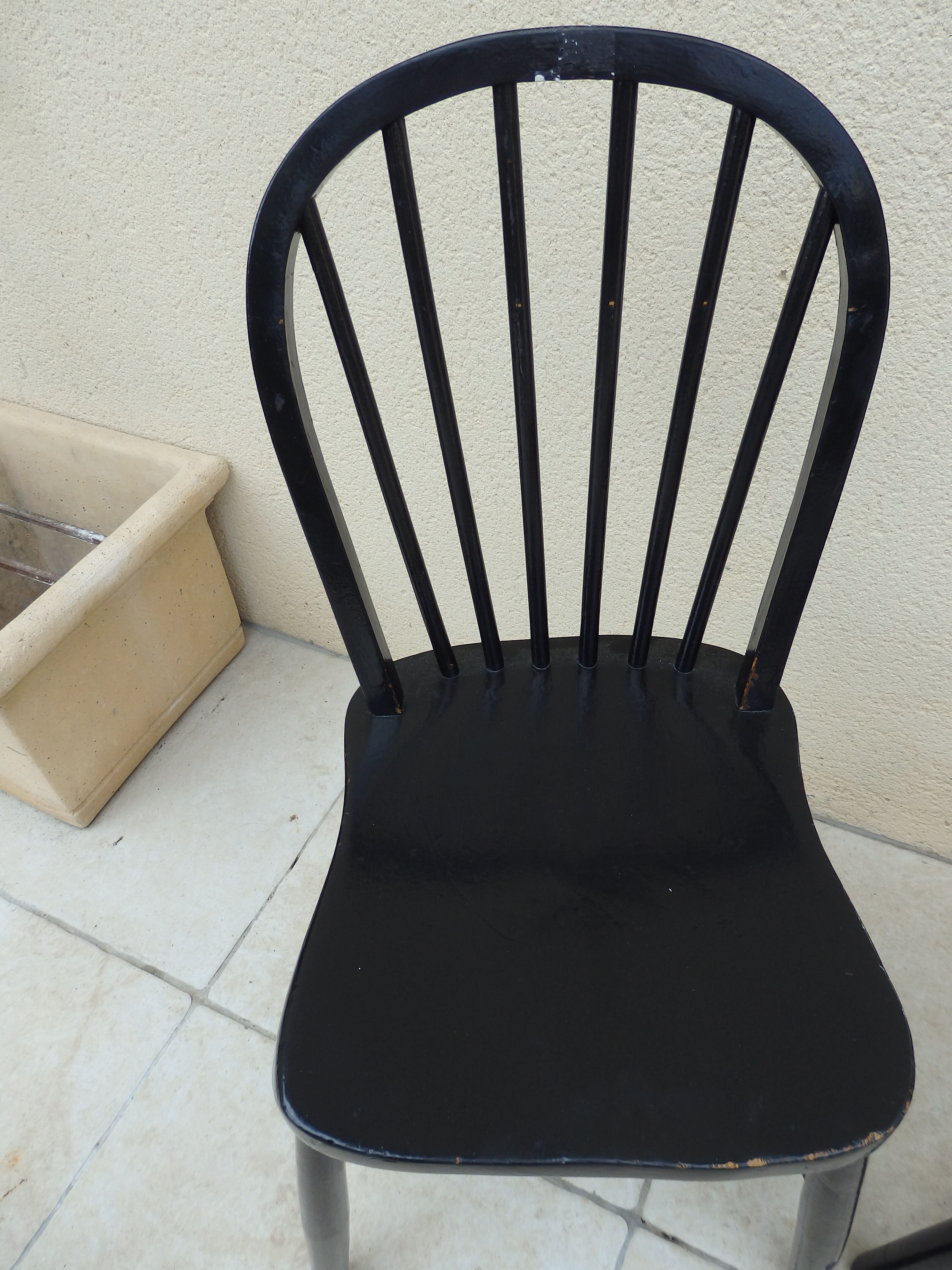 Paire de chaise Windsor pour Ercol vintage noire