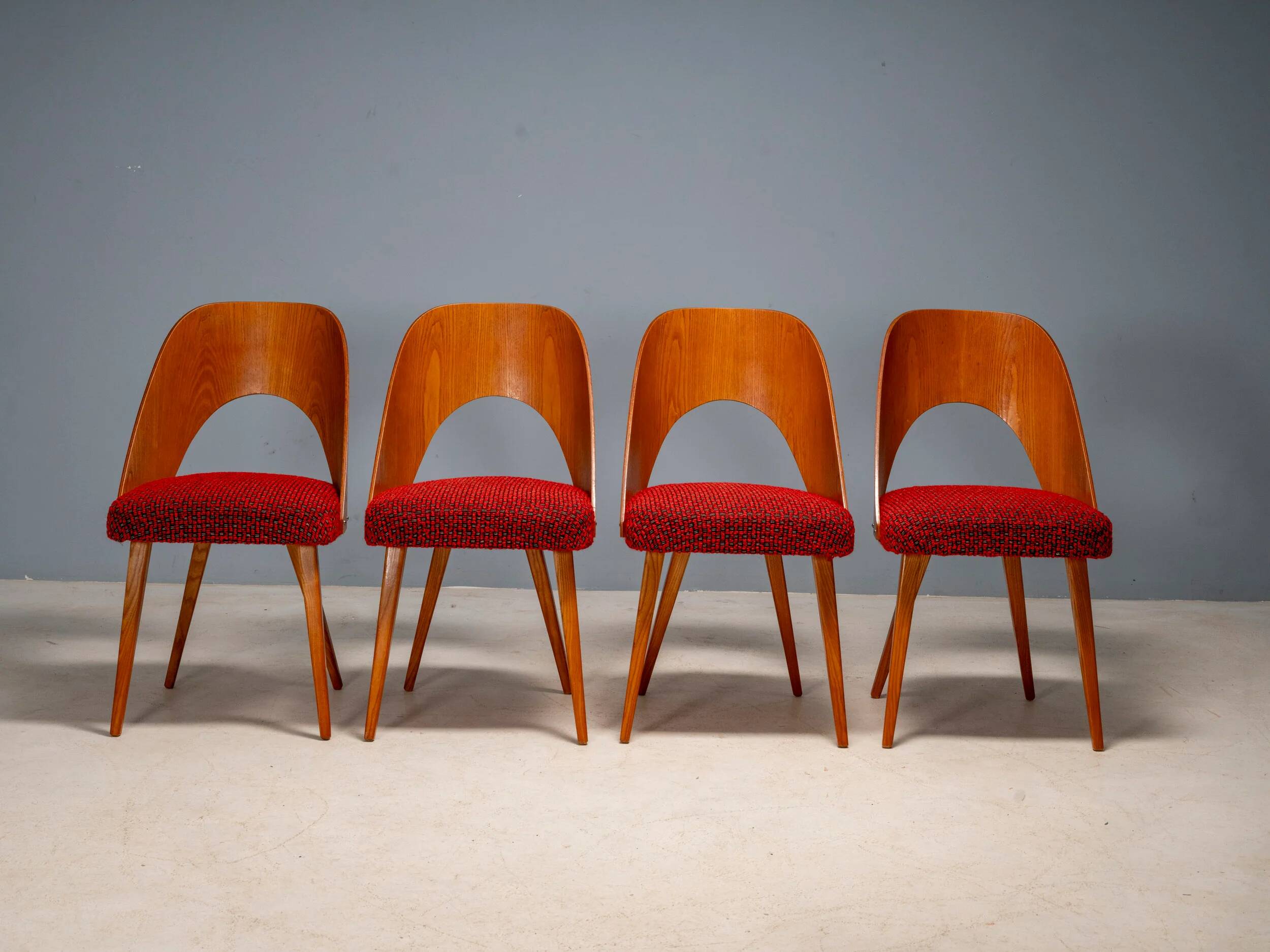 Antonín Šuman dining chairs, Tatra Nábytok, Czechoslovakia 1960s