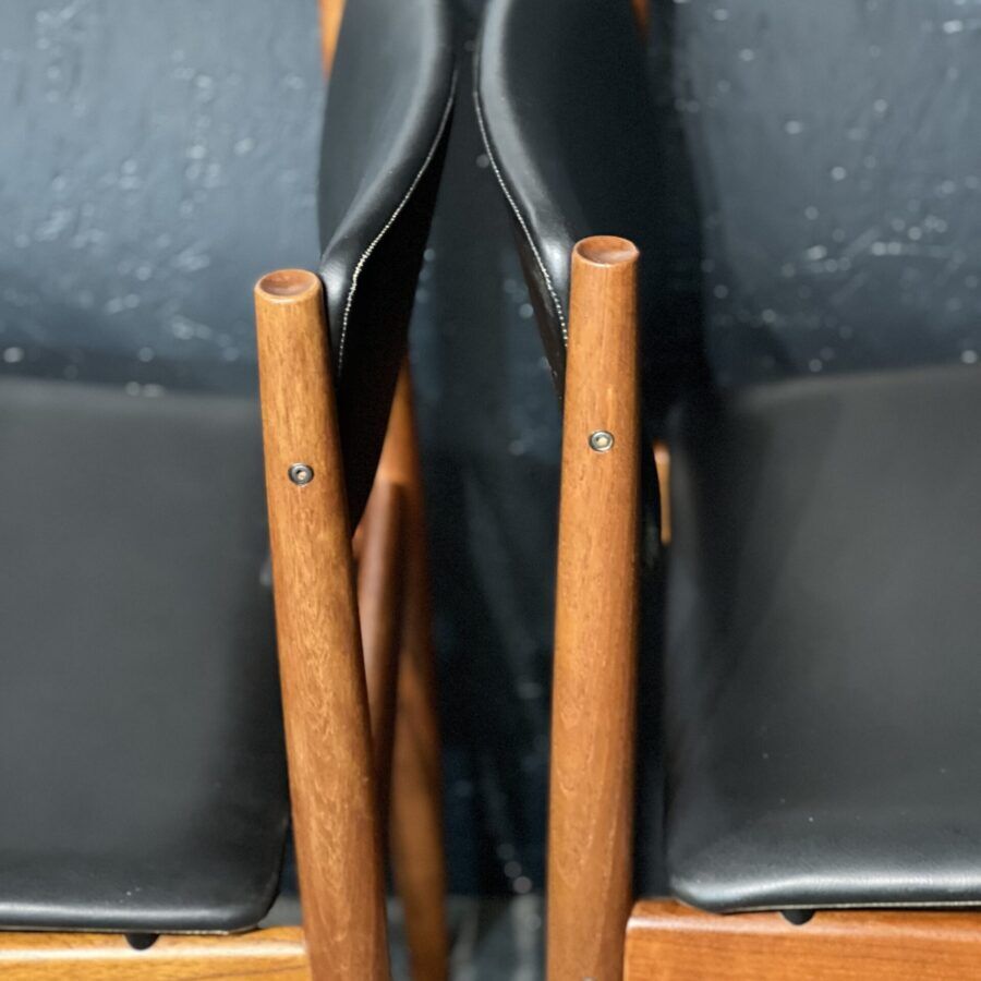 Set of 4 chairs France & Son model 197