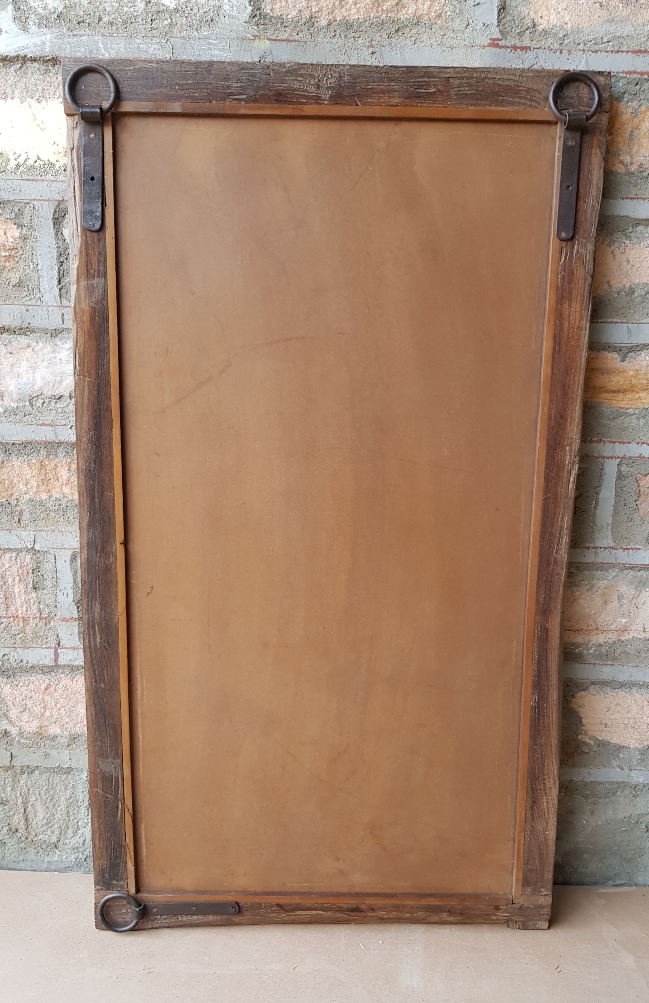 Ancient Burmese teak mirror