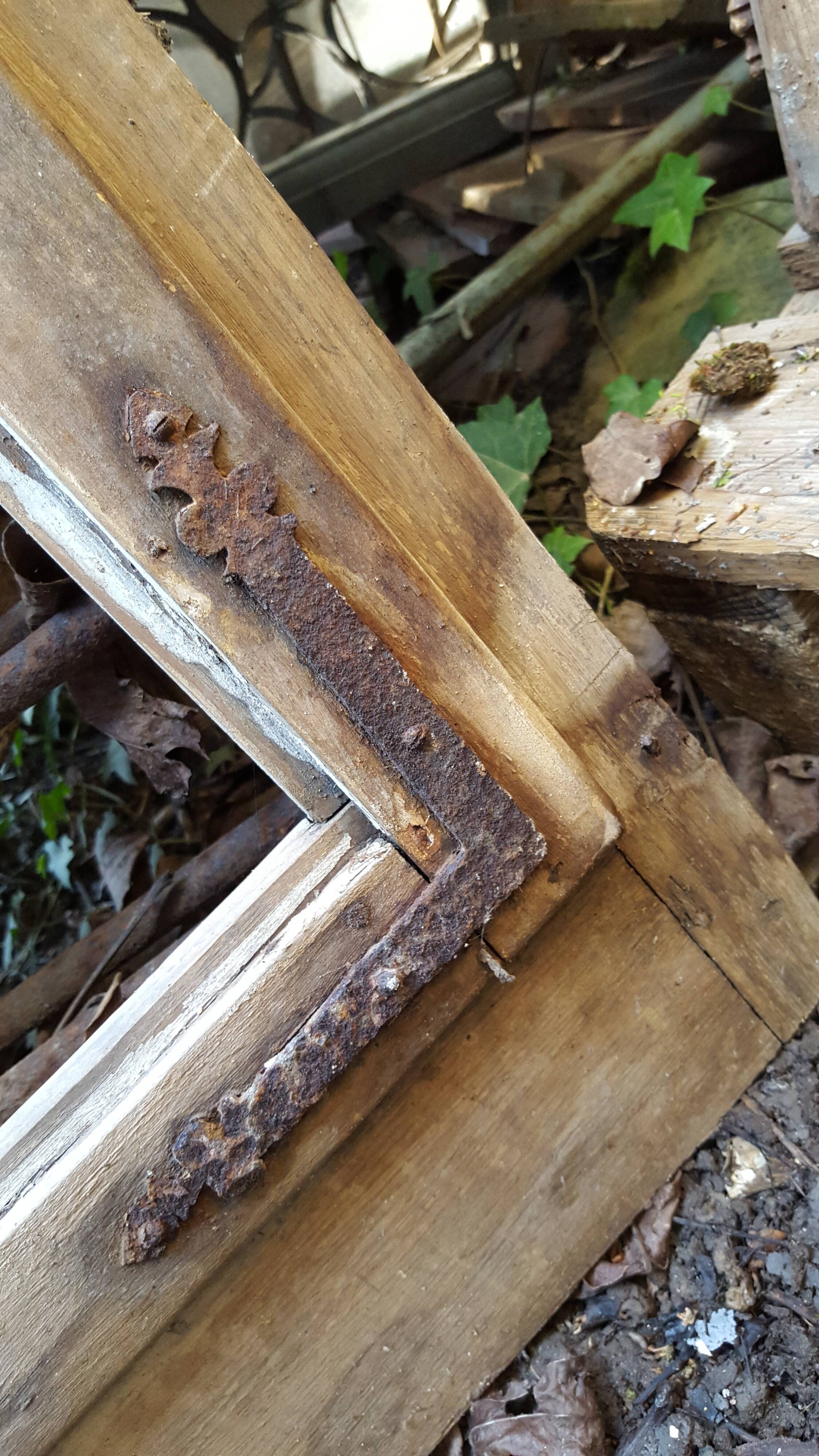 18th century window with its frame